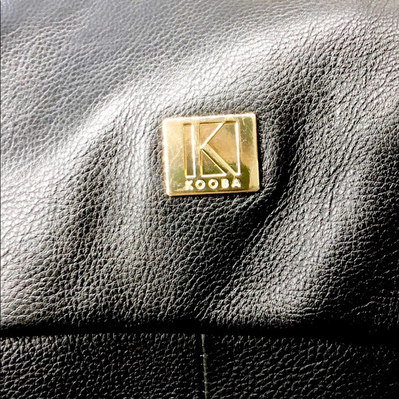 ♥️ NWT KOOBA BLACK SOFT NAPPA LEATHER SATCHEL W GO - Picture 8 of 8